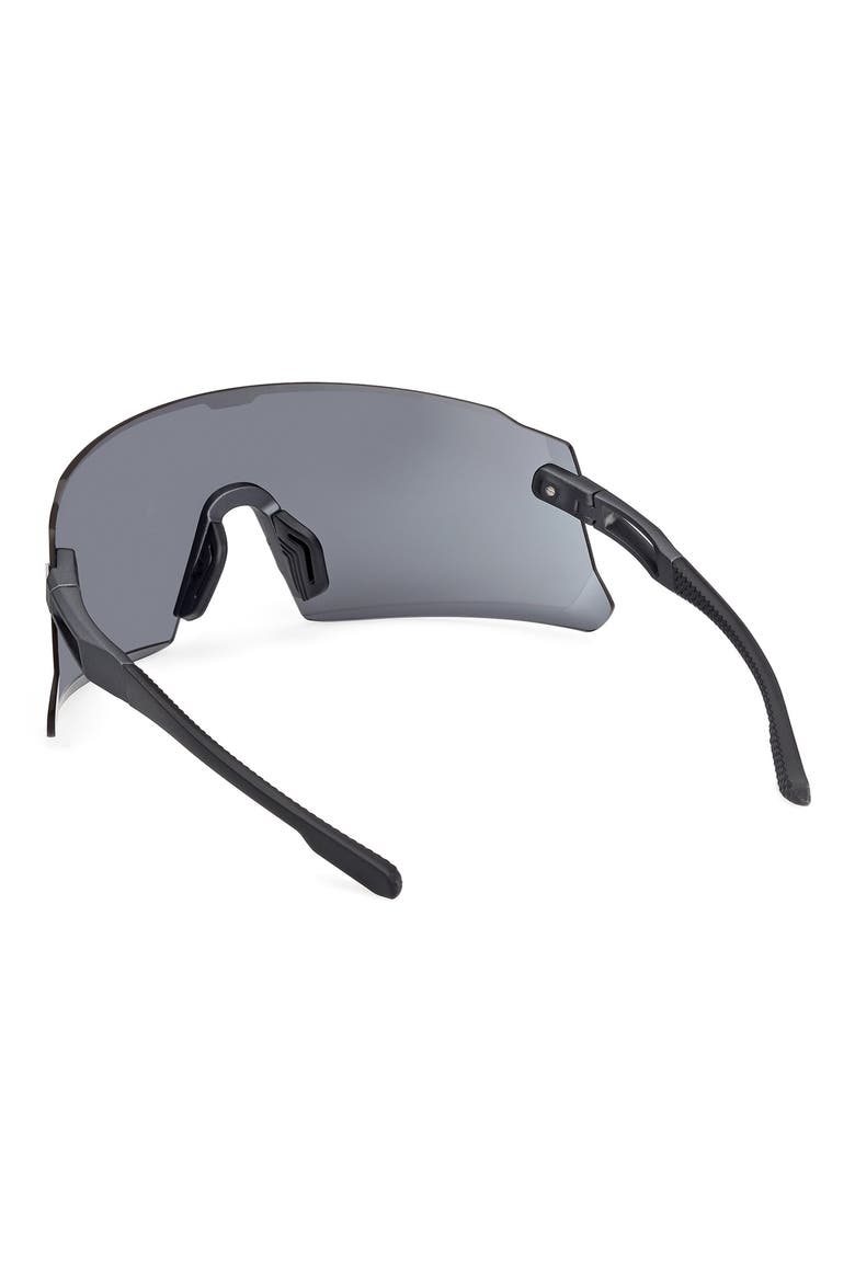 120mm Shield Sports Sunglasses, Alternate, color, MATTE BLACK / SMOKE