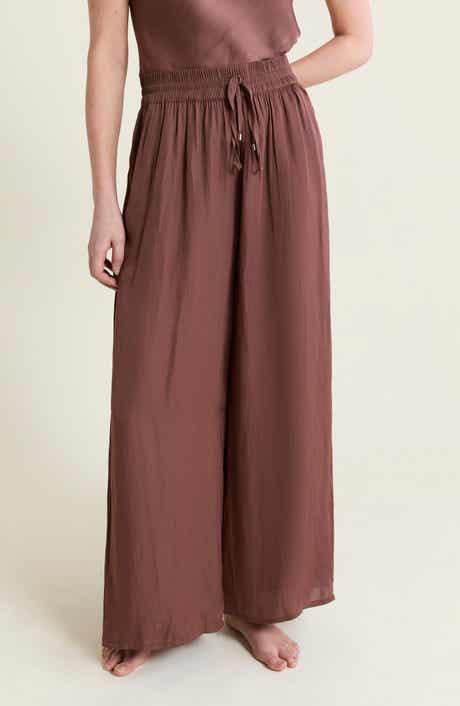 Cheeta Wide Leg Pajama Pants