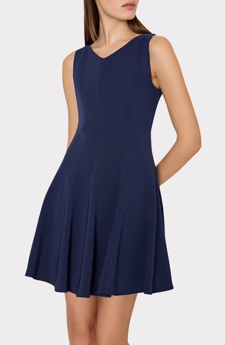 Milly Sleeveless Fit & Flare Minidress, Alternate, color,