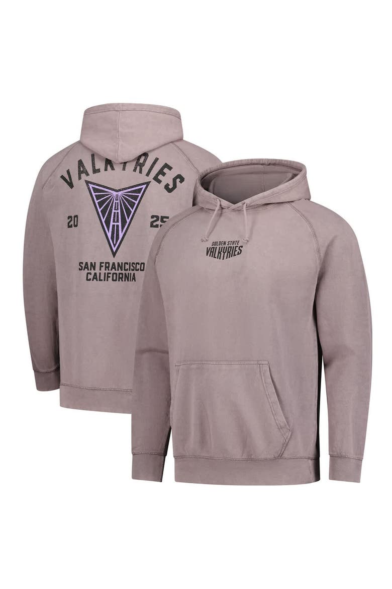 Unisex Stadium Essentials Purple Golden State Valkyries Get Back Oversized Vintage Raglan Pullover Hoodie, Main, color, Purple