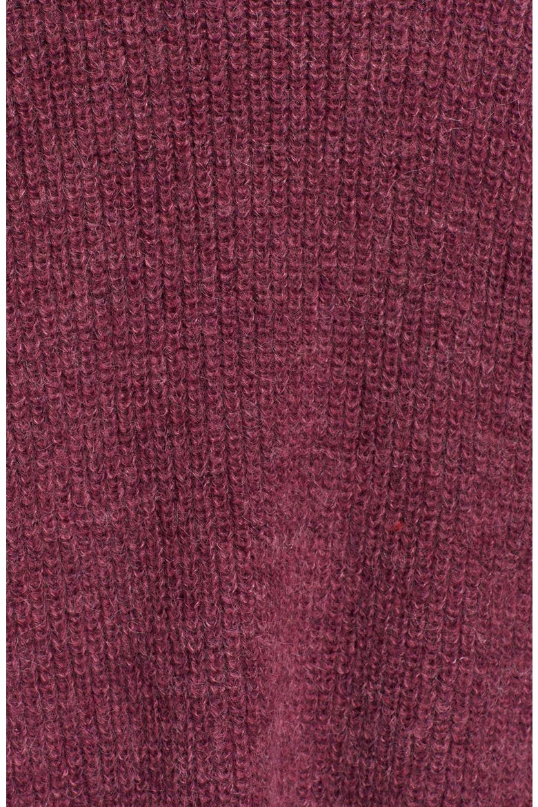 'Cloudy Day' Long Cardigan, Alternate, color, RASPBERRY COMBO