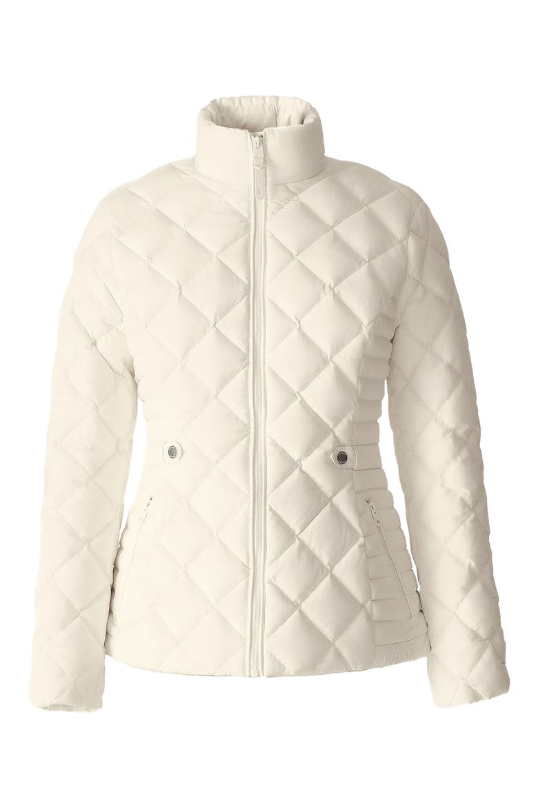 VIK Diamond Quilted Recycled Down Jacket, Alternate, color, CREAM