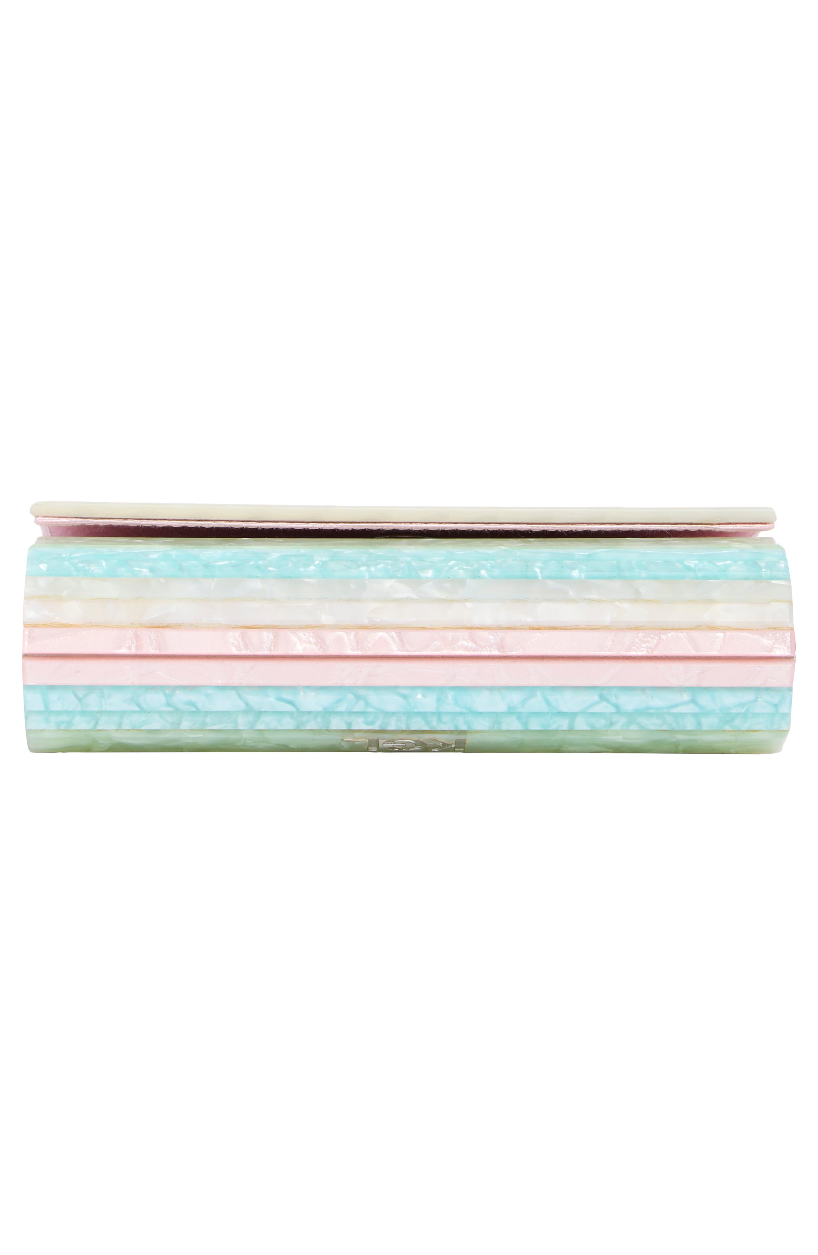 Kurt Geiger London Acrylic Stripe Party Clutch, Alternate, color, Multicolored