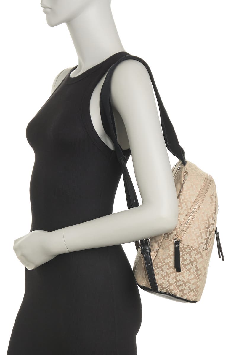 Tommy Hilfiger Willow II Geometric Jacquard Printed Backpack, Alternate, color,