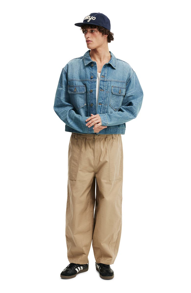 Cotton On Denim Rinse Jacket, Alternate, color, Rattle Blue