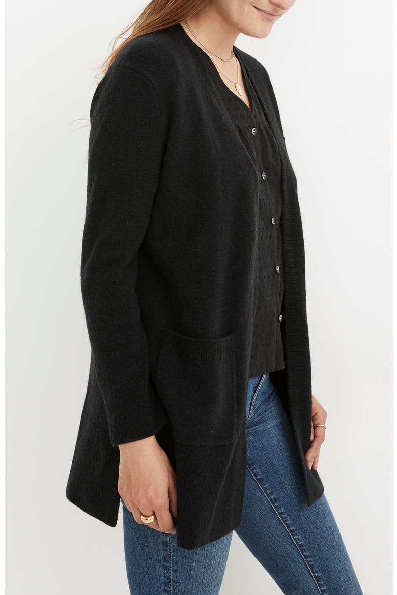 Kent Cardigan Sweater, Alternate, color, TRUE BLACK