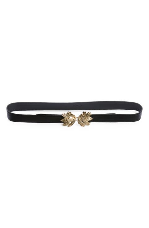 Star Buckle Leather Belt
