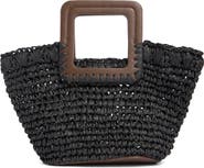 Collection XIIX Straw Top Handle Bag