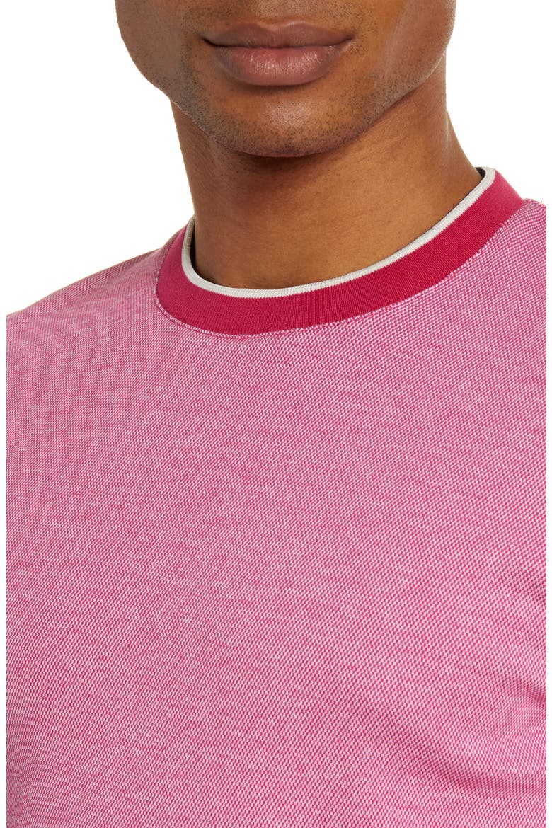 Carriage Slim Fit Sweater, Alternate, color, DEEP PINK