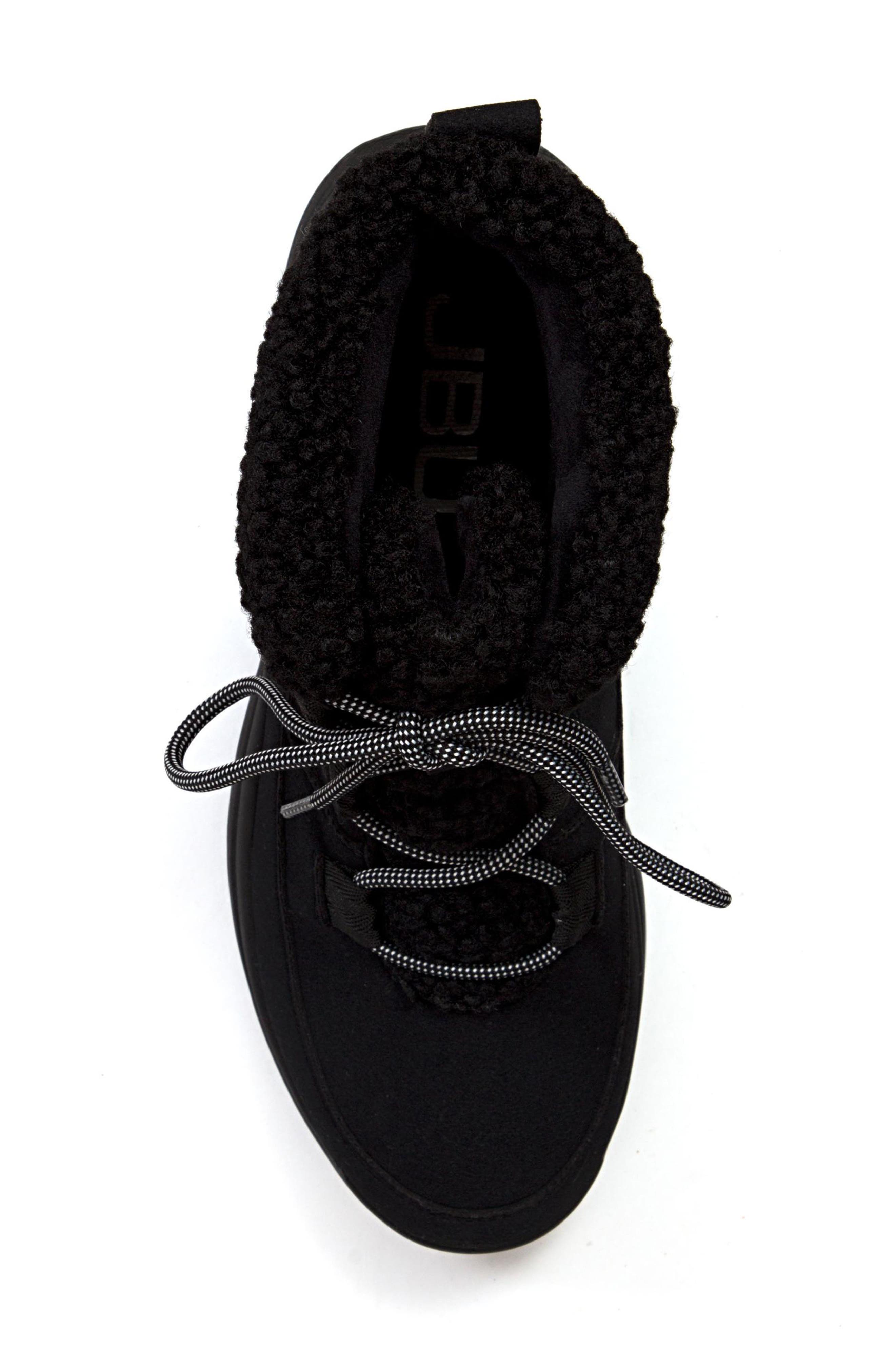 JBU Freeze Faux Fur High Top Sneaker, Alternate, color, Black