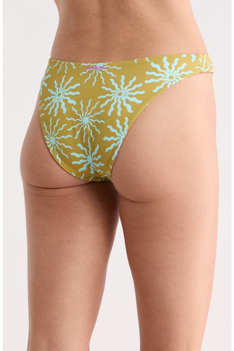 Sun Fired Reversible Bikini Bottoms, Alternate, color, MOSS