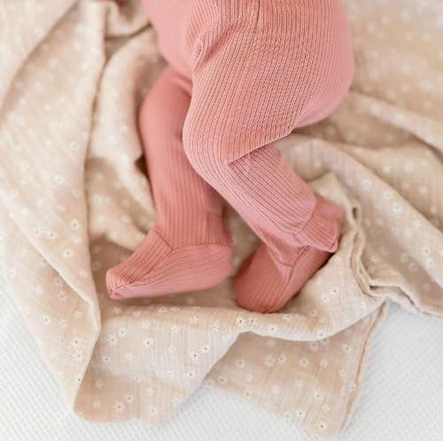 Ely's & Co. Cotton Muslin Swaddle Blanket 1 Pack In Multi