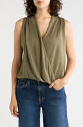 MAX STUDIO Drape Front Top