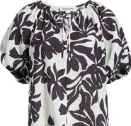 Nordstrom Puff Sleeve V-Neck Shirt