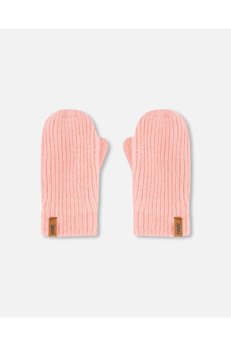 Girl's Knitted Mittens Pink, Main, color, Strawberry Ice