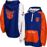 Mitchell & Ness Youth Mitchell & Ness Blue New York Knicks Playoff Anorak Quarter-Zip Windbreaker