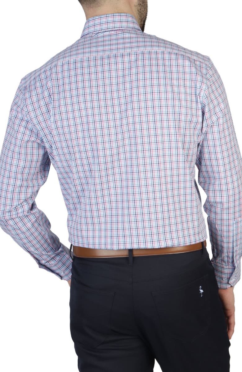TailorByrd Gingham Poplin Stretch Shirt, Alternate, color,