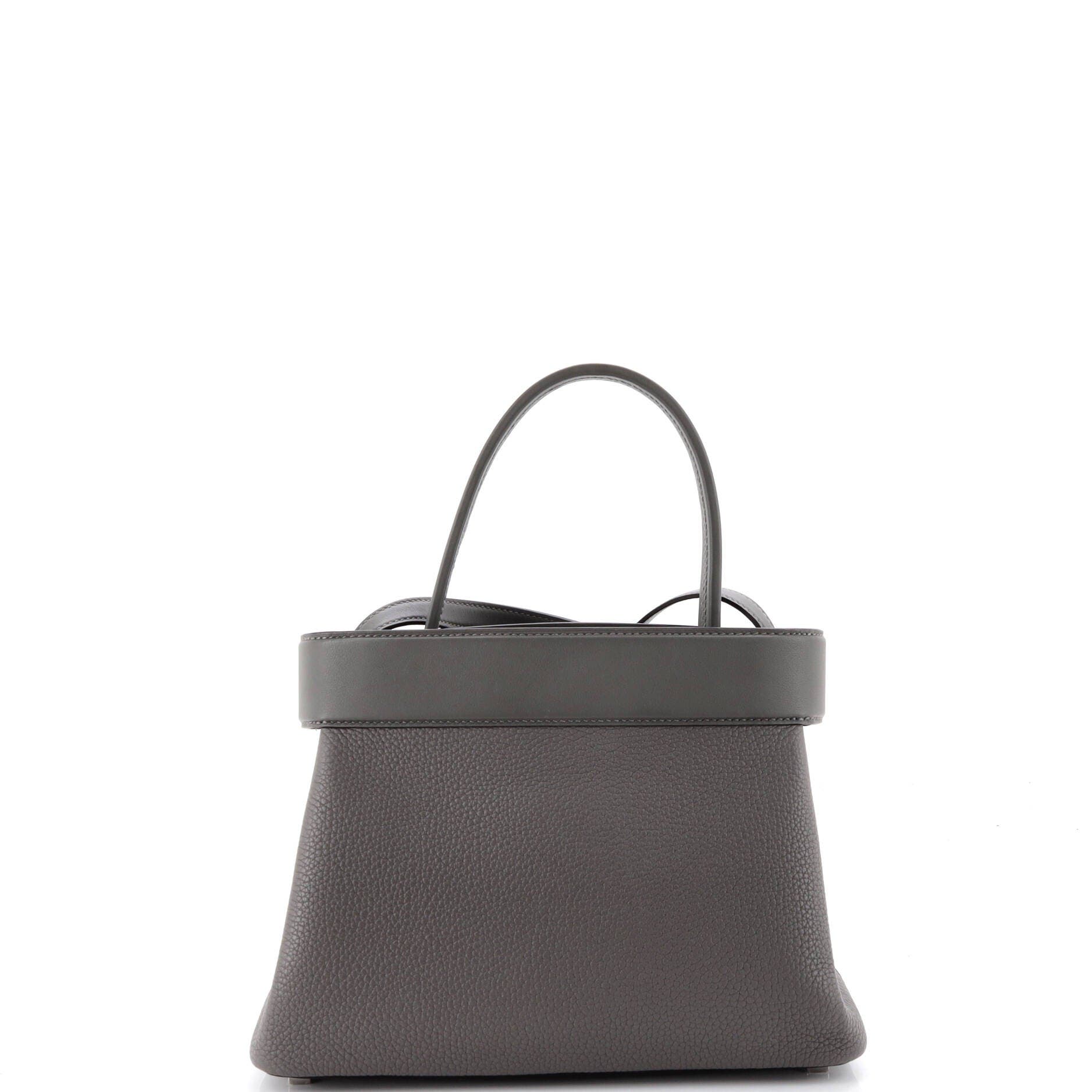 Pre-Owned Hermes Medor Handbag Togo, Alternate, color, Gris Meyer