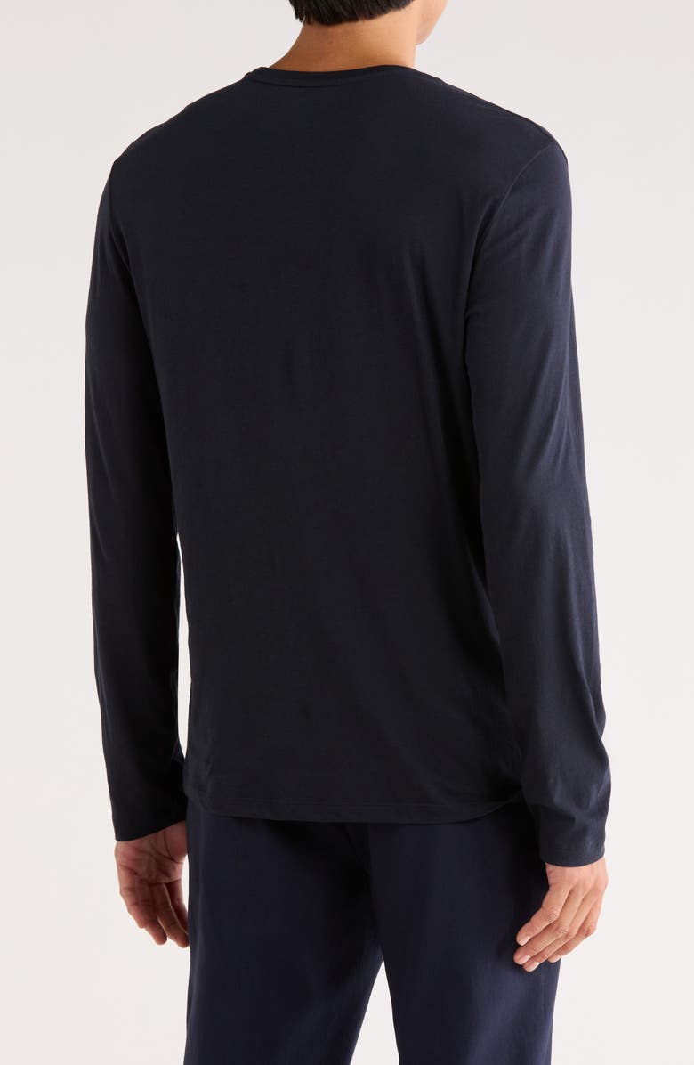 Vince Crewneck Long Sleeve Cotton Knit T-Shirt, Alternate, color, Coastal