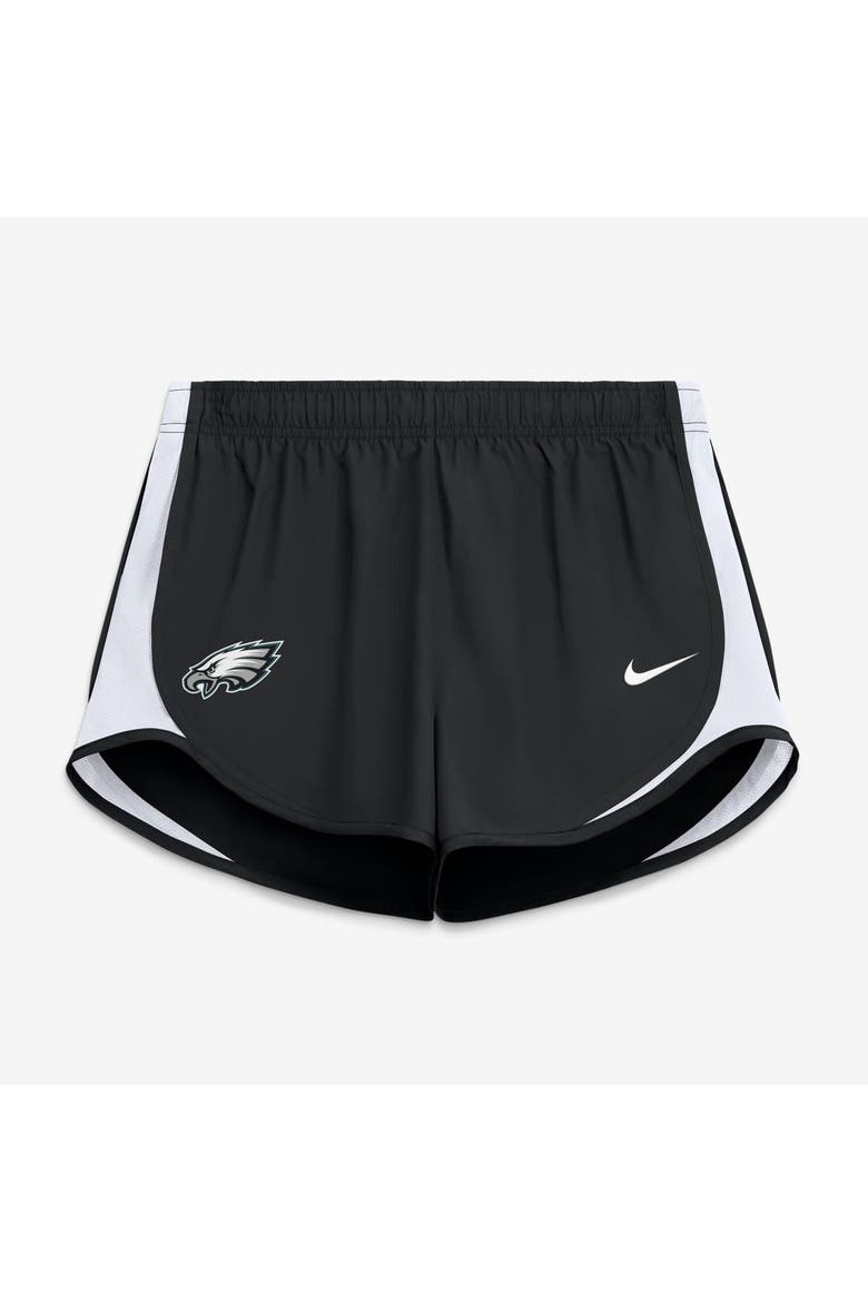 Women's Nike Black Philadelphia Eagles Tempo Mid-Rise Dri-FIT Shorts, Alternate, color, Black