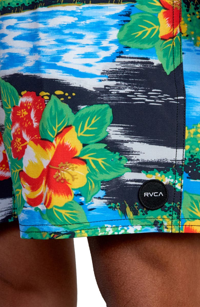 RVCA Tropical Print Board Shorts, Alternate, color, Mul-Multi