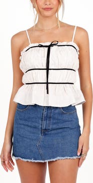 Petal & Pup Jenni Shirred Peplum Camisole