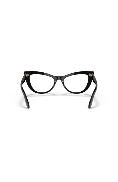 Dolce & Gabbana Dolce&gabbana 54mm Cat Eye Optical Glasses In Black
