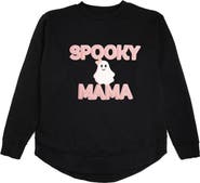 Sweet Wink Spooky Mama Patch Halloween Women's Sweatshirt