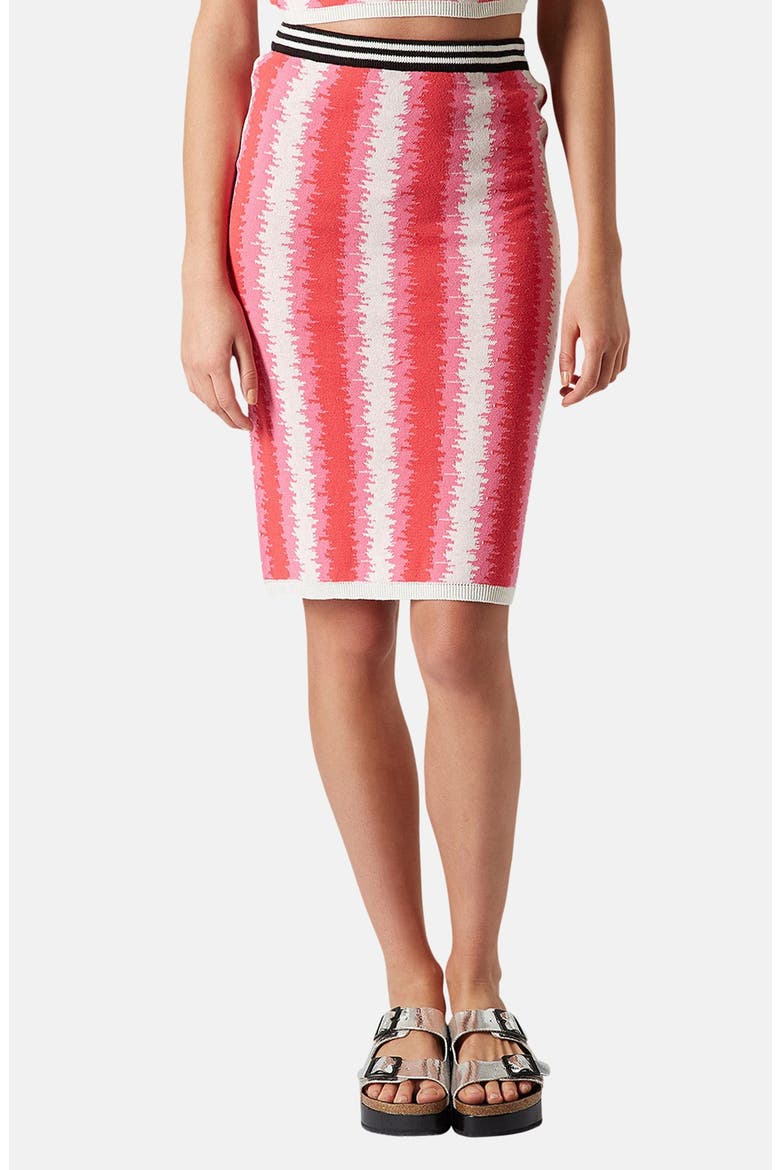 'Felt Tip' Knit Tube Skirt, Main, color, PINK