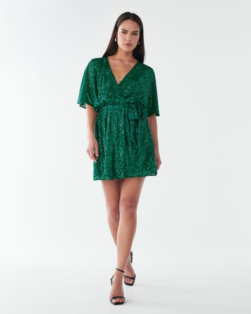 Bwldr Danae Mini Dress In Green
