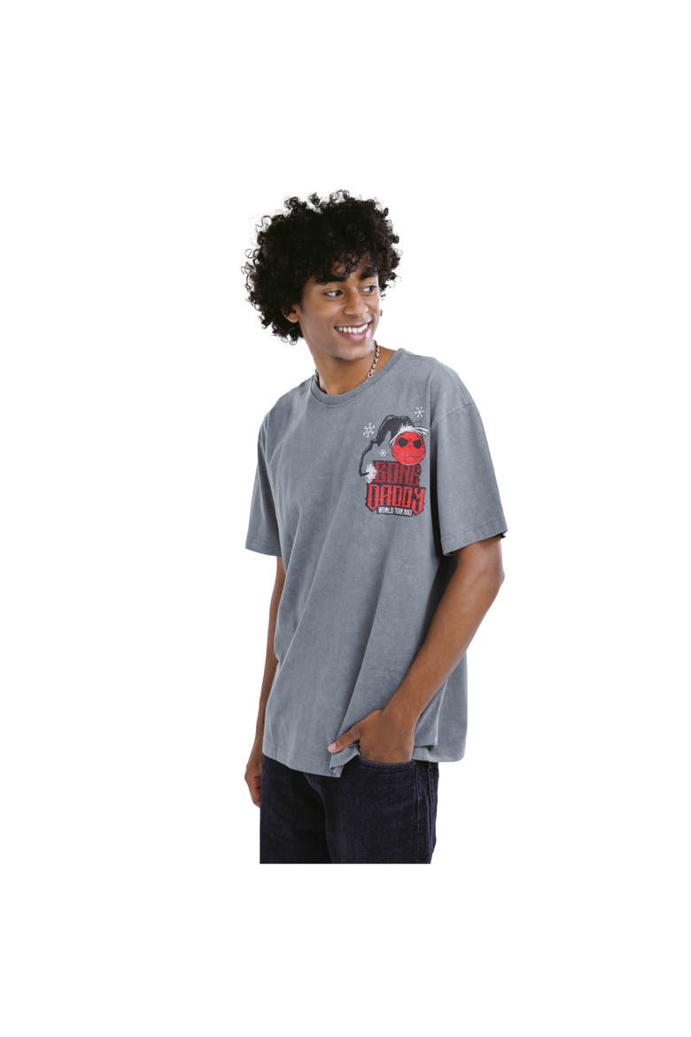 Nightmare Before Christmas Jack Skellington Holiday Short Sleeve T-Shirt, Alternate, color, Charcoal Wash Jack