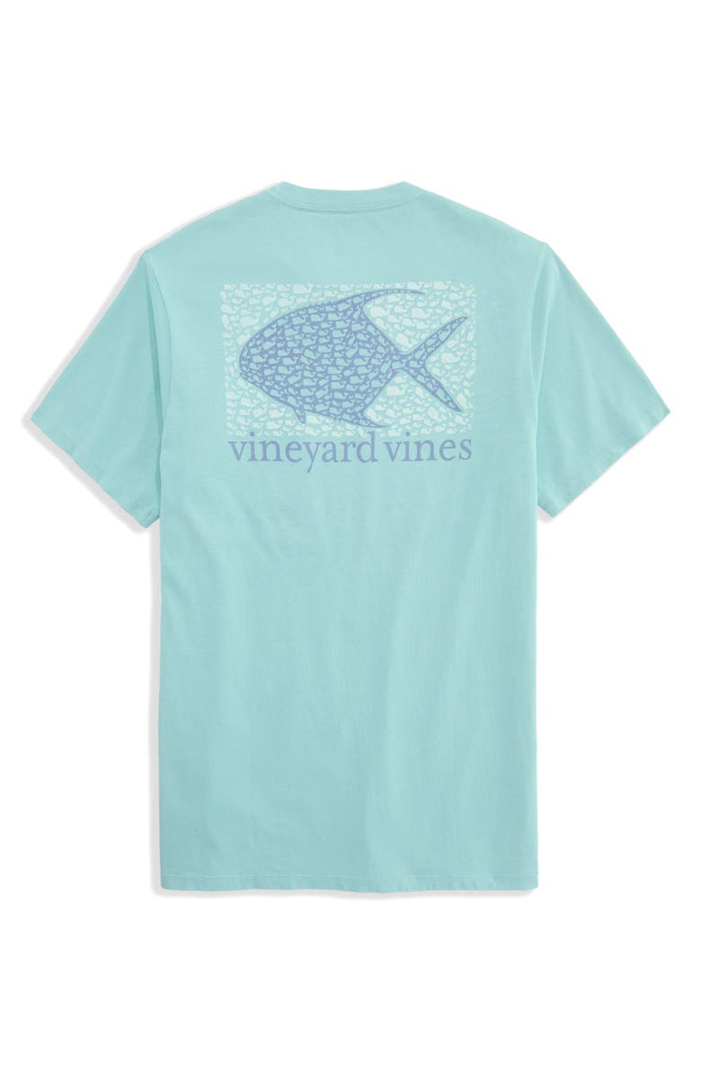 vineyard vines Drift Dye Tarpon Whale Pocket Graphic T-Shirt, Alternate, color, Aqua Haze