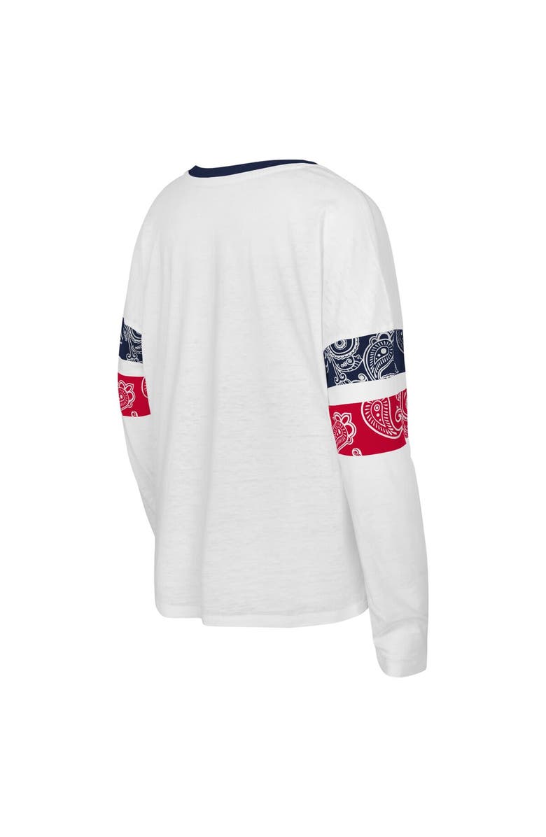 Outerstuff Girl's Ash USWNT Team First Long Sleeve T-Shirt, Alternate, color, 