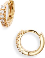 Nordstrom Demi Fine Cubic Zirconia Huggie Hoop Earrings