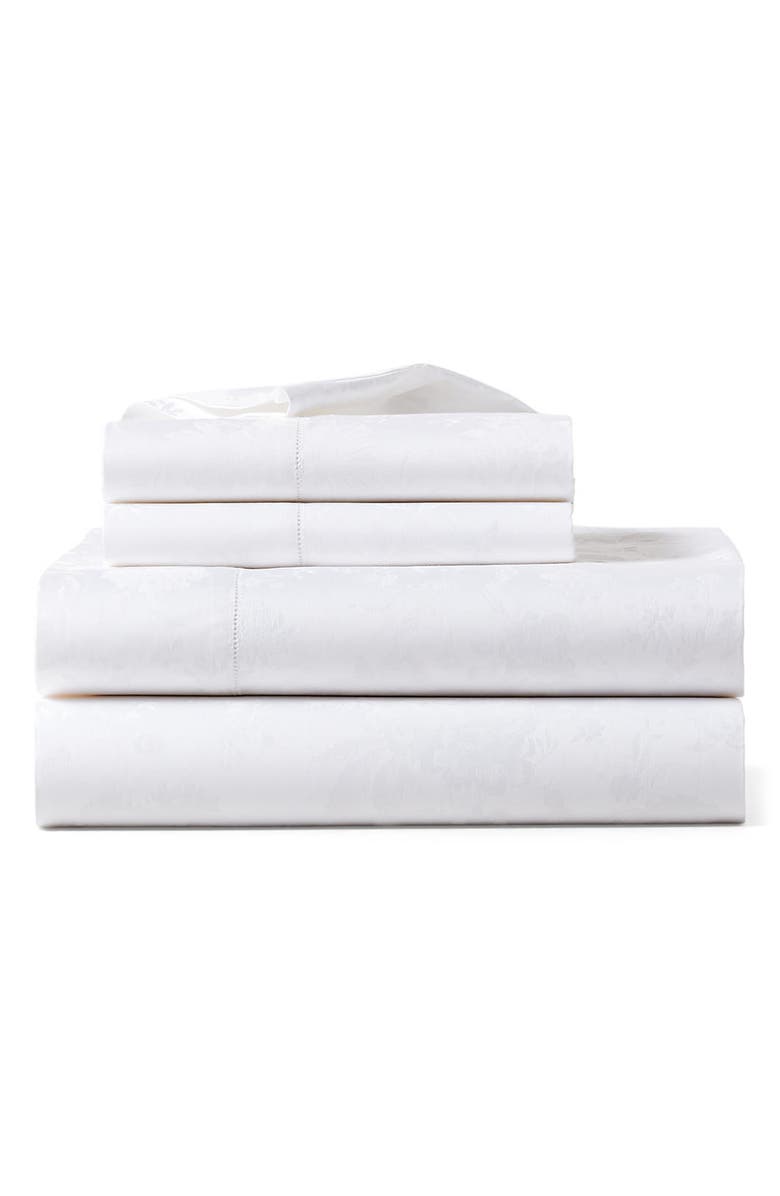 Ralph Lauren Bethany 350 Thread Count Organic Cotton Flat Sheet, Main, color, 