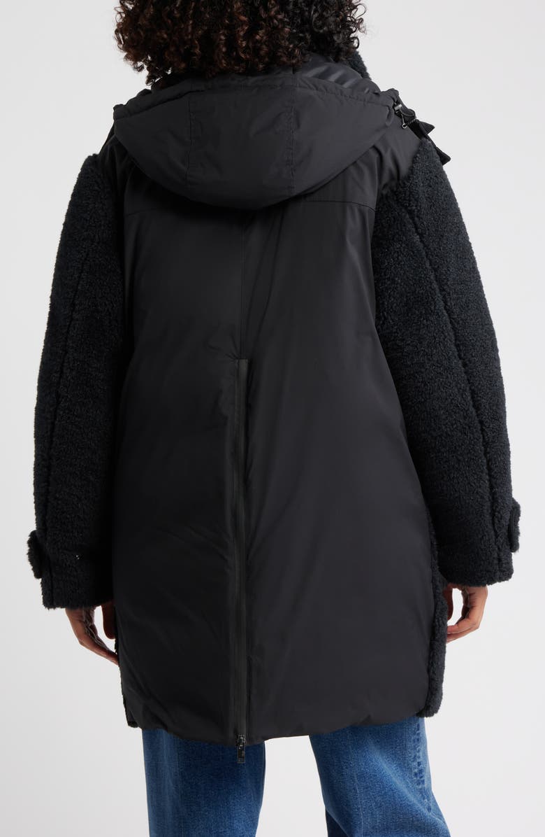 UGG<sup>®</sup> Kaysin Fleece Trim Down Parka, Alternate, color, Black