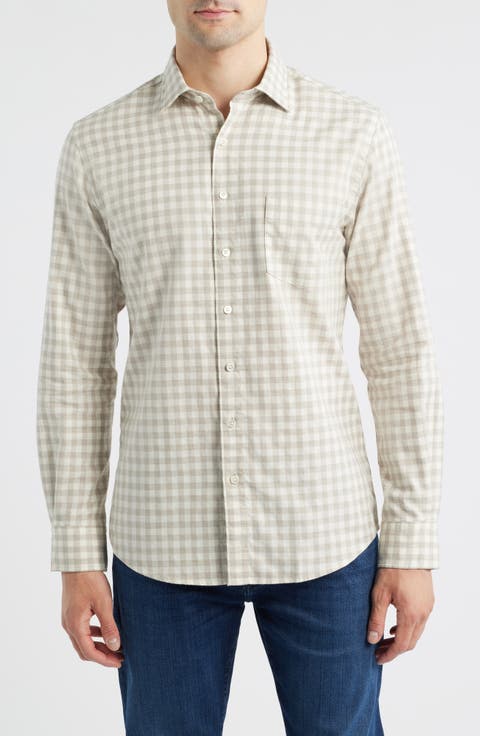 Haydon Gingham Cotton Button-Up Shirt