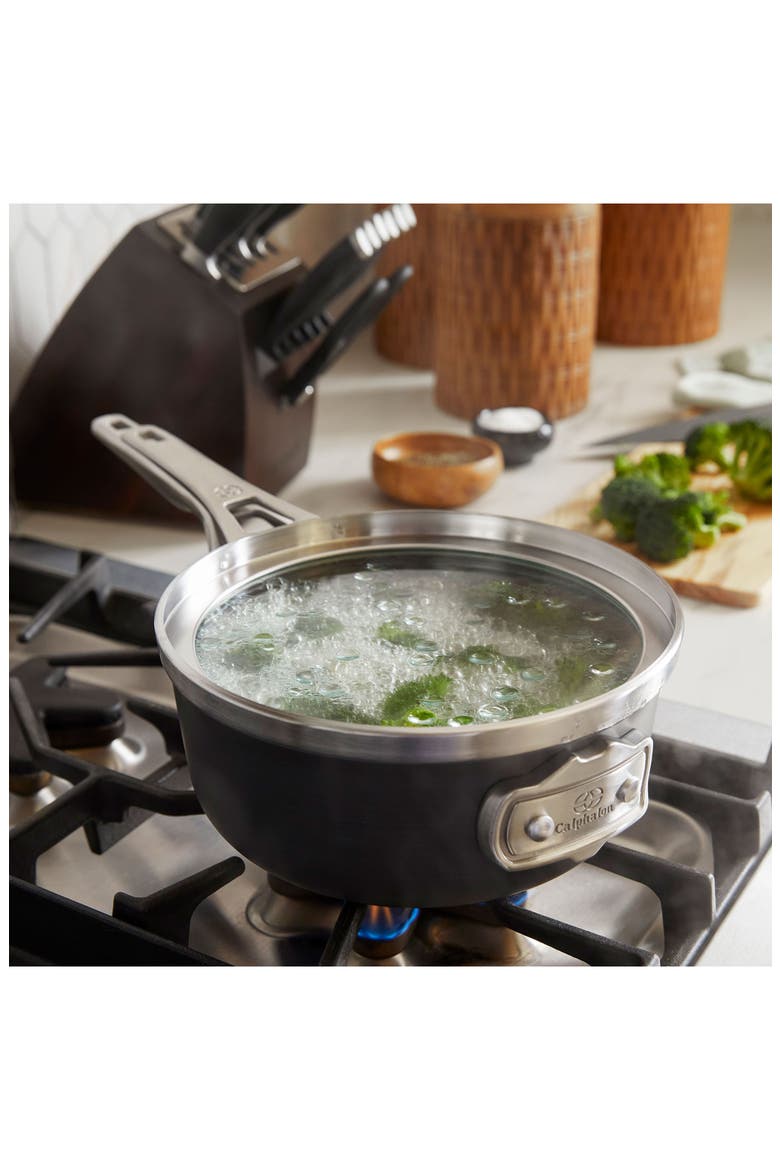 Premier Space Saving Hard Anodized Nonstick 10-Piece Cookware Set, Alternate, color, BLACK