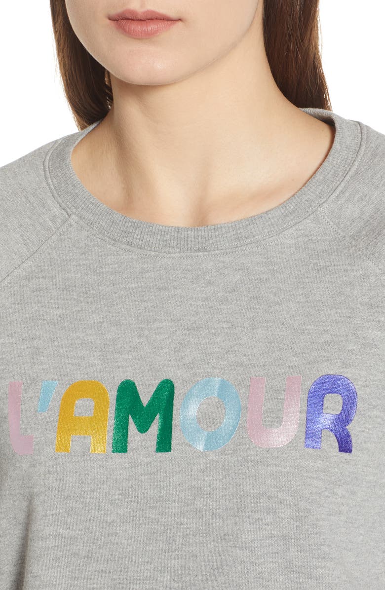 Rebecca Minkoff L'Amour Jennings Sweatshirt, Alternate, color,