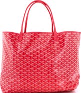 Pre-Owned Goyard Saint Louis Reversible Tote Coated Canvas and Printed Canvas GM