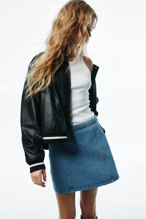 A-line mini skirt