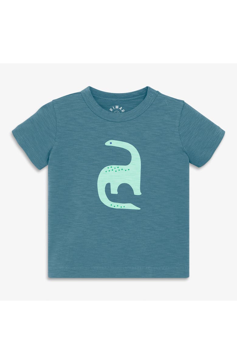 Primary Baby Dino Tee, Main, color, Slate Blue Dinosaur