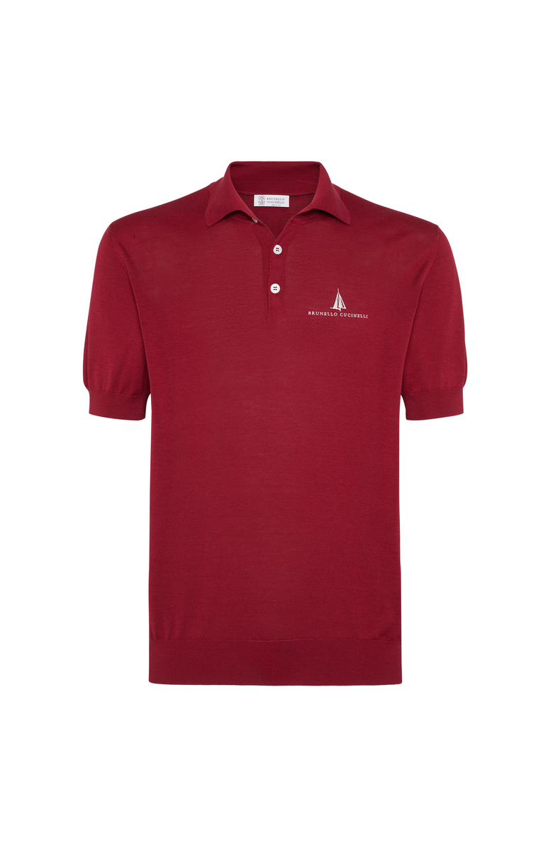 Brunello Cucinelli Lightweight knit polo shirt, Main, color, 
