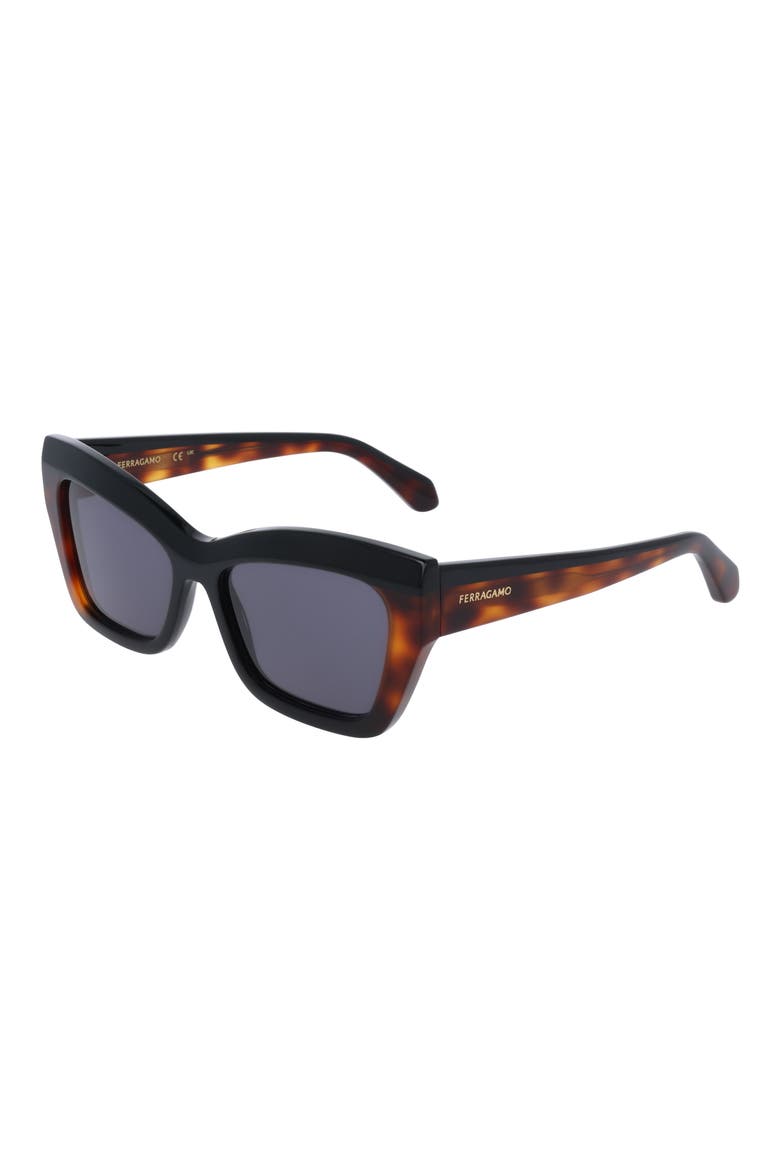 54mm Butterfly Sunglasses, Alternate, color, BLACK/ TORTOISE