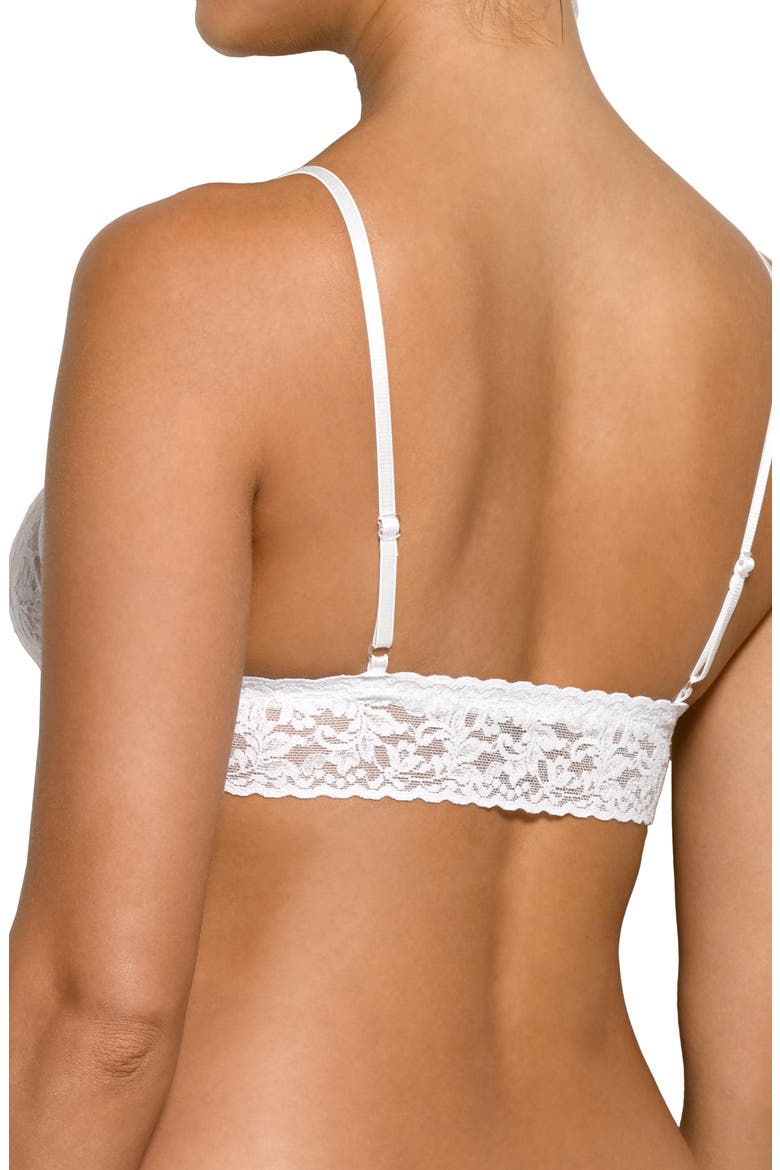 Signature Lace Padded Bralette, Alternate, color, WHITE