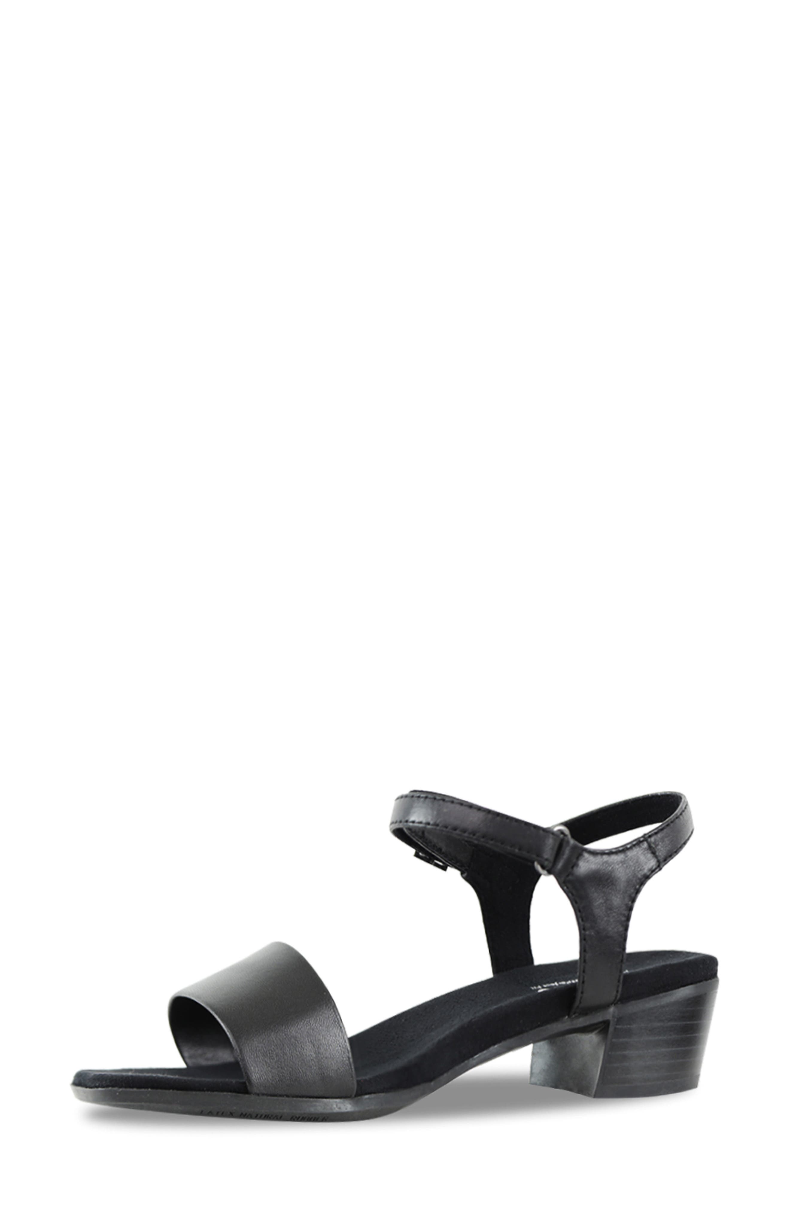 Nicolette Sandal, Alternate, color, BLACK LEATHER