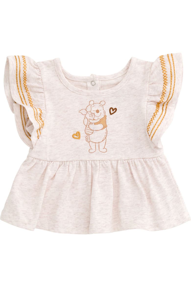 Winnie the Pooh 2-Piece Tee and Pants Set, Alternate, color, Gold Pooh Piglet