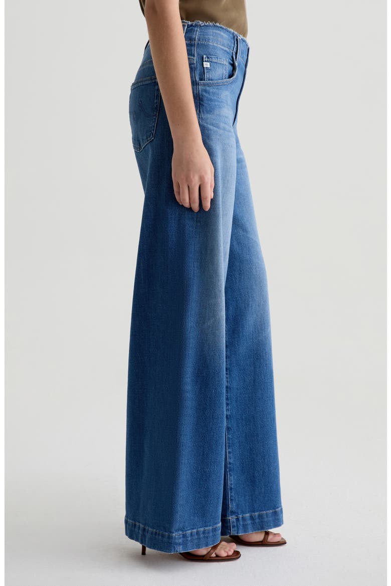 Deven High Waist Ultra Wide Leg Jeans, Alternate, color, RUNWAY