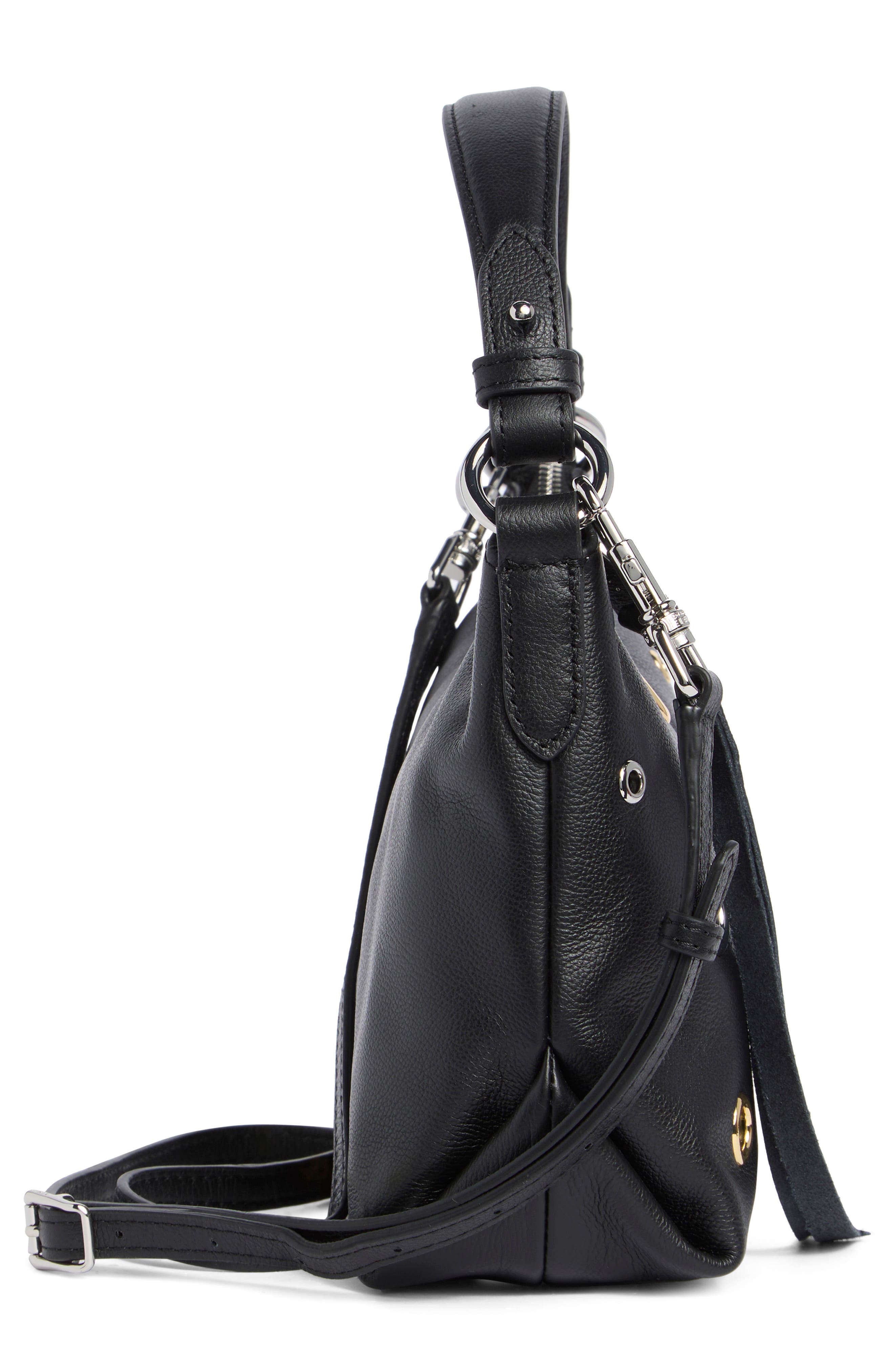 AIMEE City Beat Convertible Shoulder Bag, Alternate, color, Black W Grommets