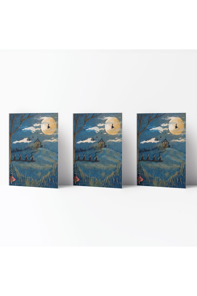 Fall / Halloween Greeting Card Pack Sets (3 ct) Witchy, Main, color, Multi-Pack